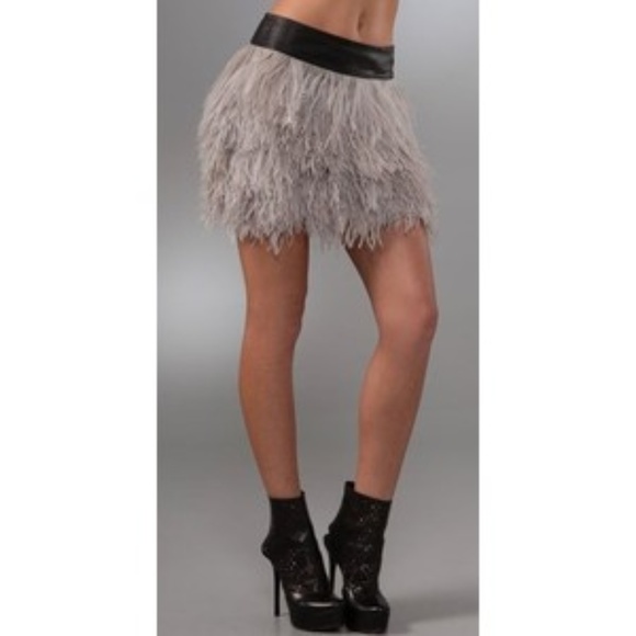 Robert Rodriguez Dresses & Skirts - Robert Rodriguez Ostrich Feather Skirt